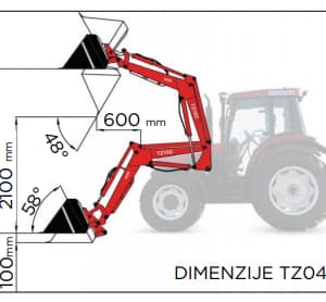 Utovarivač za traktor TZ04D